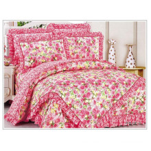 100% cotton cute flower duvet cover set floral korean style bedding set comforter set